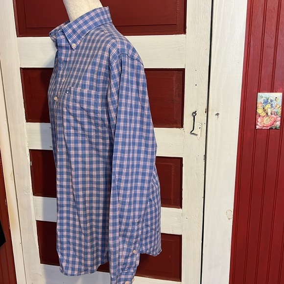 Southern Tide Cotton Spandex Blend Button Long Sleeve Plaid Shirt M - Picture 3 of 6